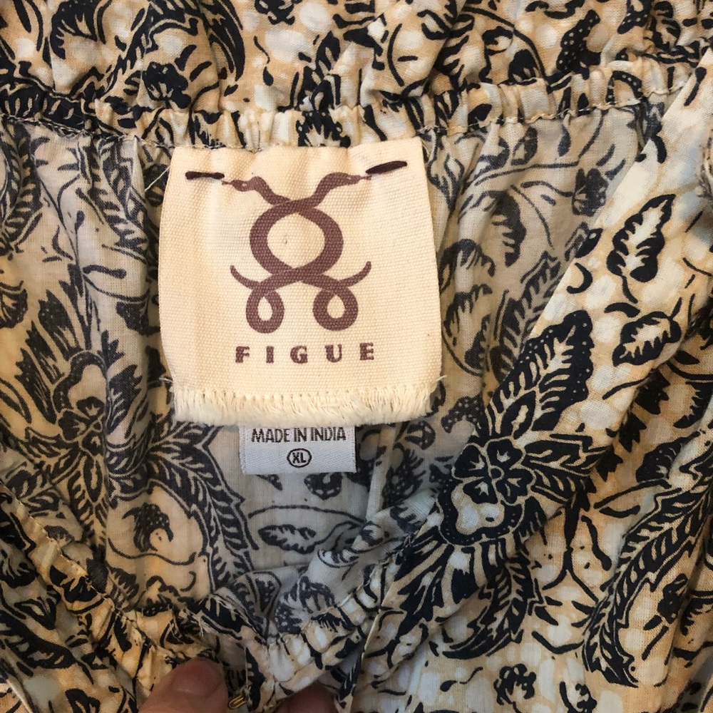 Figue Gianna Dress Mini Tassels Ruffle Boho Dummer Lotus Batik Sand XL - Picture 12 of 13